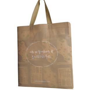 Bonita house无纺布覆膜购物袋机印一体袋手提袋礼品袋内有底板