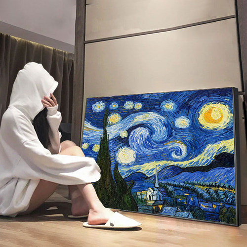 梵高星空新款线绣十字绣