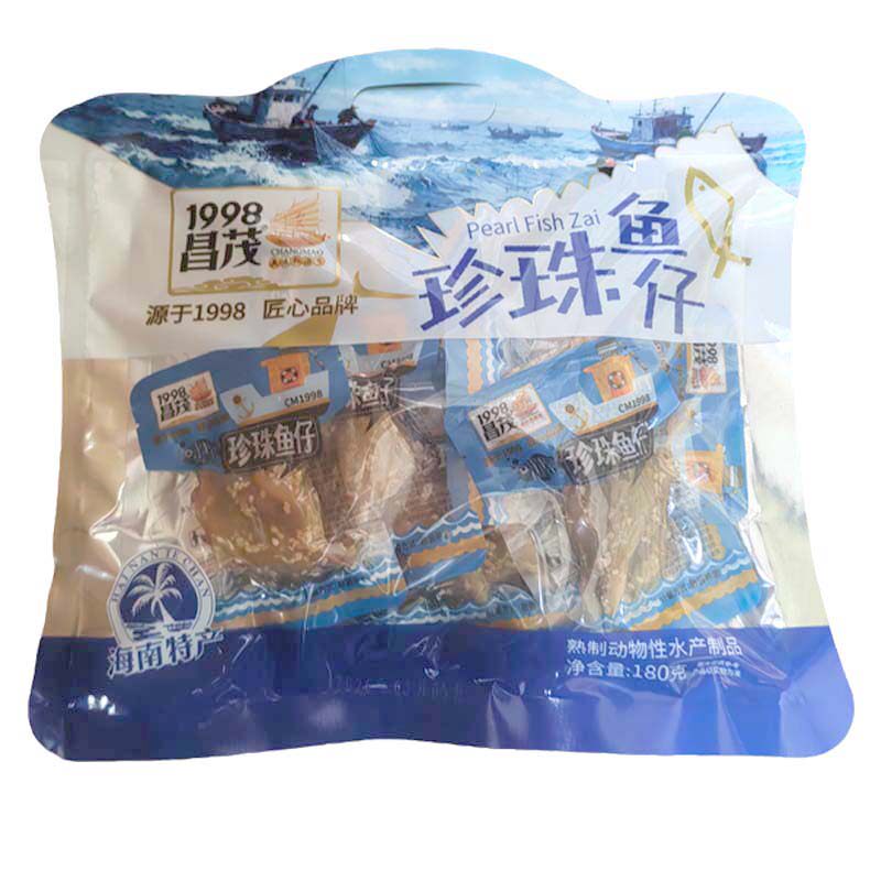昌茂珍珠鱼仔180g海南特产即食海味鱼仔鱼干芝麻鱼片零食小吃