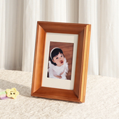 欧美式 饰儿童纪念日礼物挂墙 复古高端实木相框摆台画框宽边客厅装