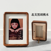 实木圆角相框创意洗相片框儿童婚纱摄影摆台挂墙68寸10寸A4正方形