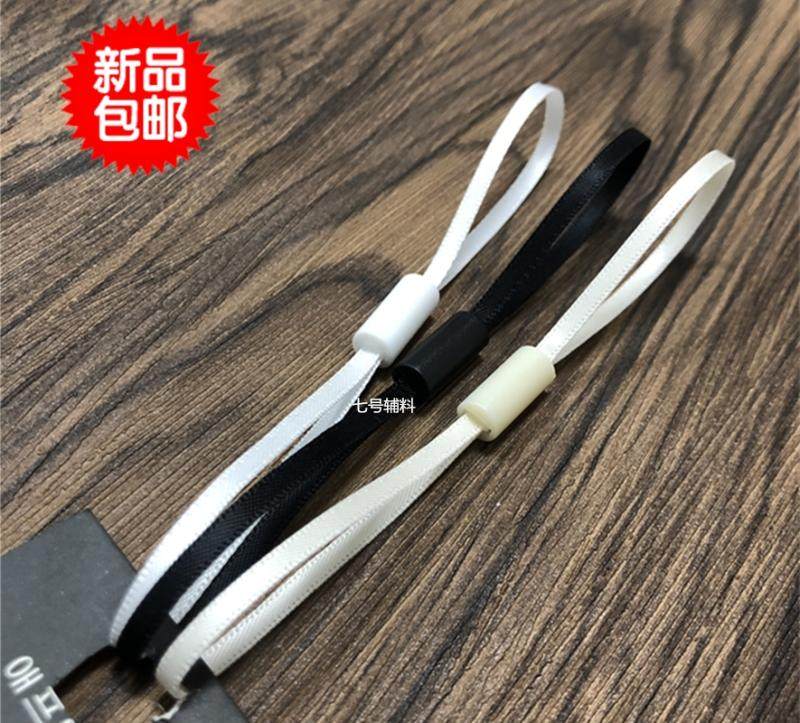 高档丝带绸缎子母扣吊牌绳图片
