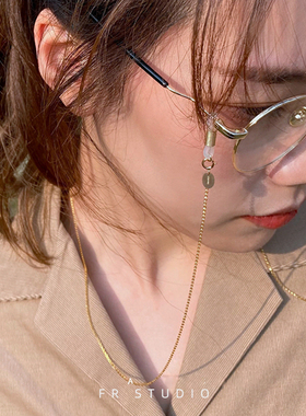 高端多用链/美国14K包金挂脖眼镜链S925纯银防丢口罩挂链