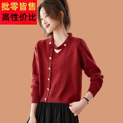 小个子毛衣女士秋冬2025新款高腰短款可外穿内搭配裙子羊毛打底衫