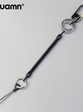 7mm细款弹簧绳手机钥匙防丢挂绳链老人弹力拉伸绳子男防盗失手绳