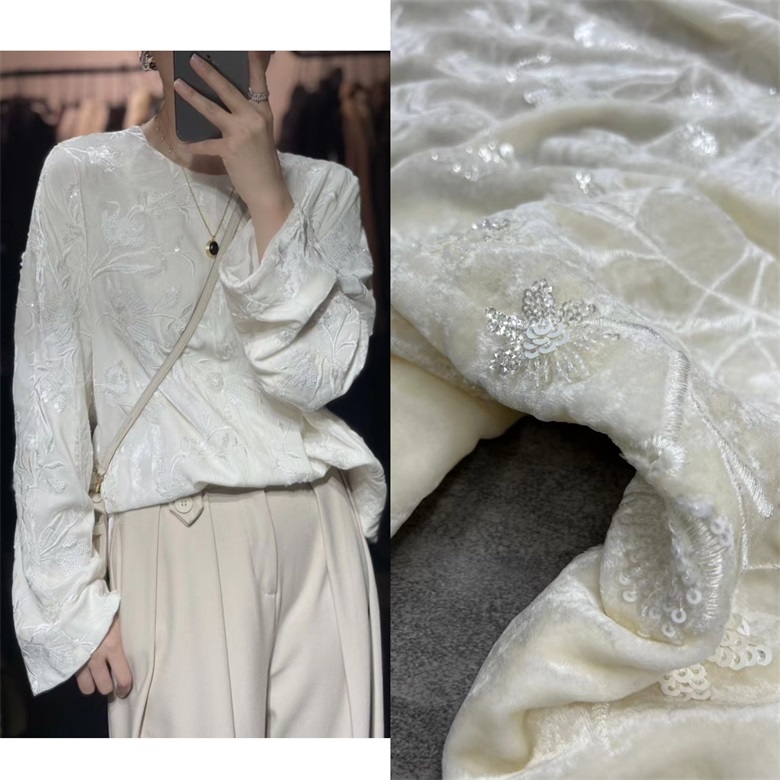 真丝服装国风高定系列布料促销