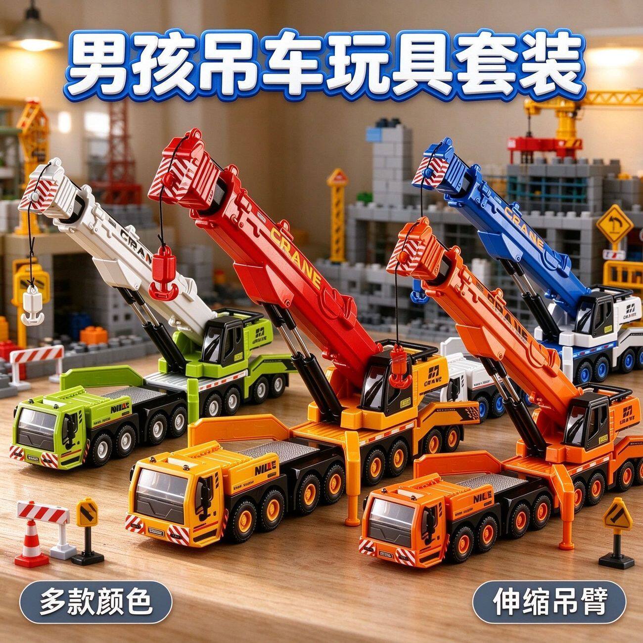 超大号仿真工程吊车惯性玩具