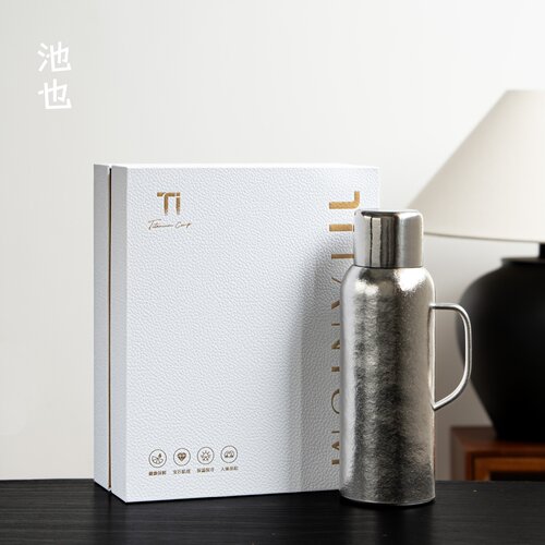 池也纯钛双层焖茶壶保温杯老白茶泡茶壶茶水分离家用传家壶暖水壶