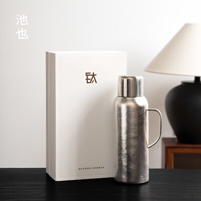 池也纯钛双层焖茶壶保温杯老白茶泡茶壶茶水分离家用传家壶暖水壶