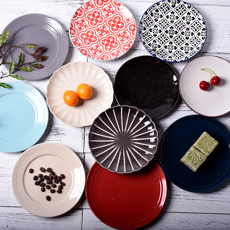 瑕疵陶瓷早餐6/7寸凉冷菜茶点心