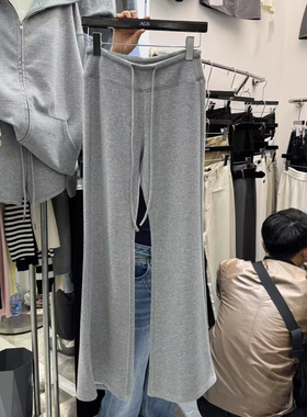 ACS2025秋季新宽腰头高腰显瘦微喇神裤女辣妹百搭糯米休闲裤9992#