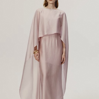 AETNA PROJECT | 粉丁香色长披肩式连身裙