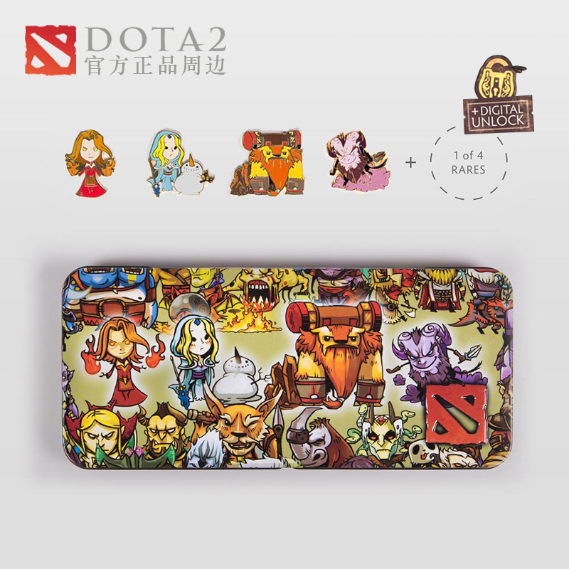 DOTA2官方正版周边胸针绑定载入画面迷你英雄三雄之军赛跑开始