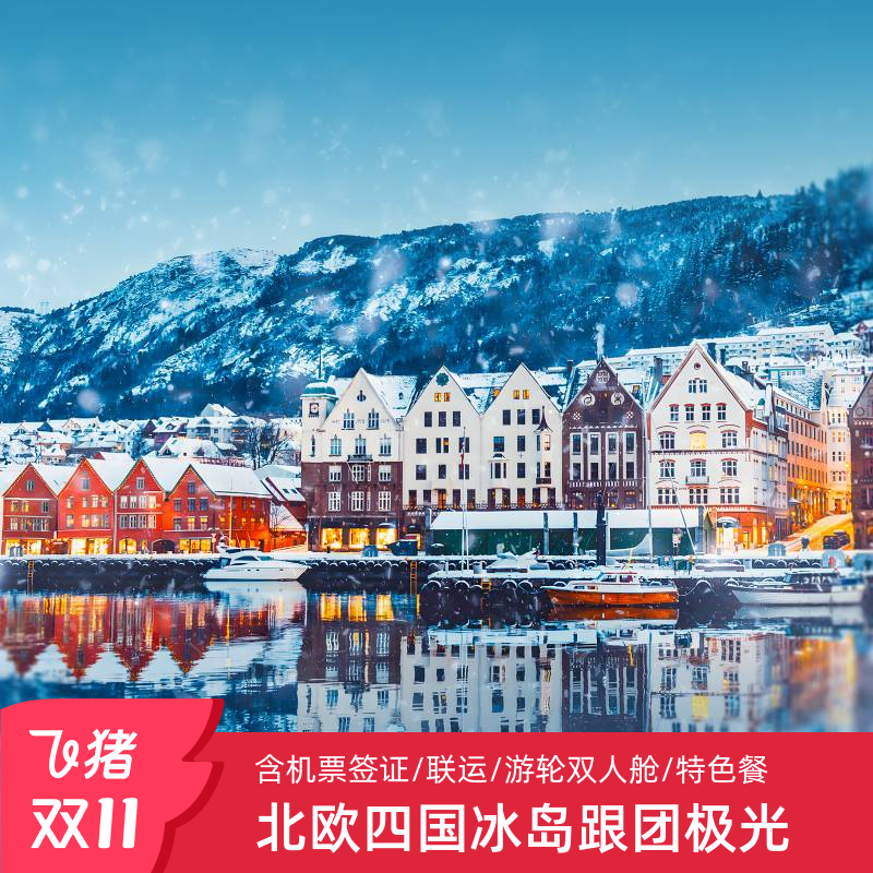 欧洲旅游冰岛【中青旅】北欧芬兰挪威跟团游含机票签证追极光