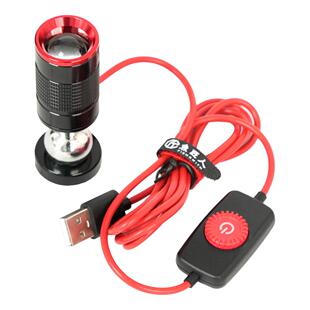 鱼匠人筏钓灯磁铁灯变焦竿梢灯筏钓夜灯暖黄光桥钓夜光灯聚光