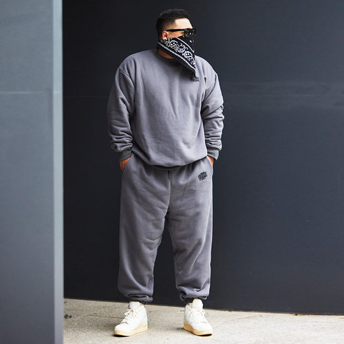 核爆炸冬季加绒大码休闲运动套装