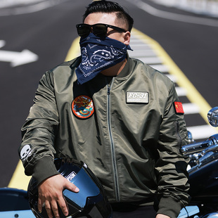 核爆炸大闹天空孙悟空春秋大码 机车骑行棒球外套ma1空军飞行夹克