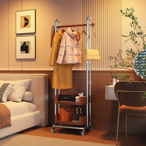 a生中古风衣帽架卧室次净衣架子