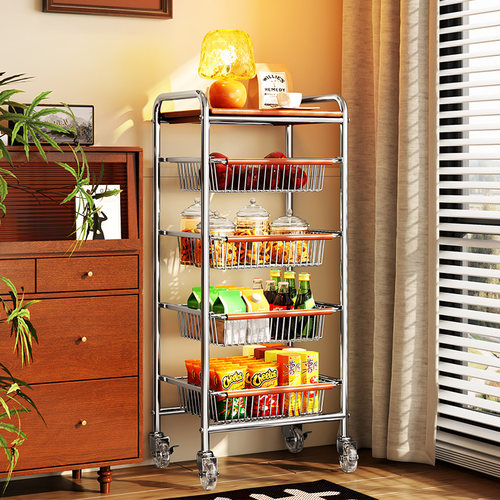 a生复古实木转角置物架餐边柜