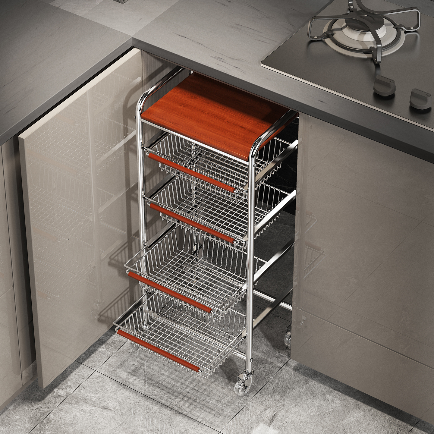 a生厨房置物架蔬菜收纳筐零食架