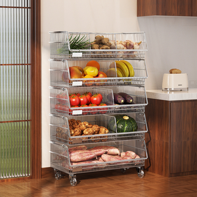 a生厨房蔬菜置物架落地多层菜架