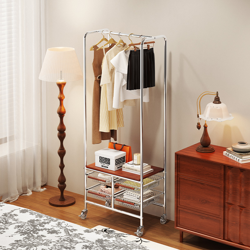 a生落地挂衣架衣帽架开放式衣柜