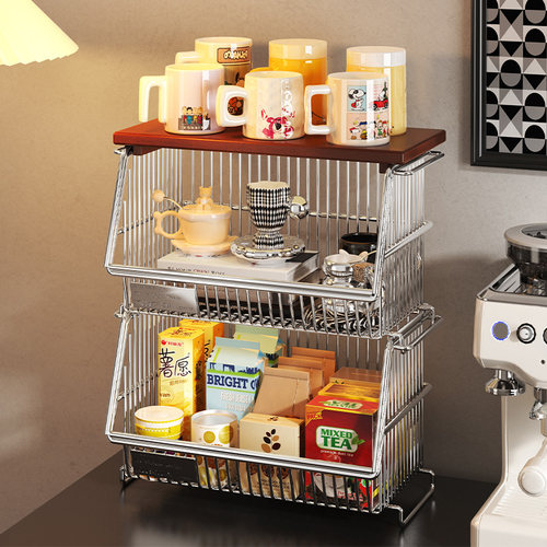 a生中古风桌面零食置物架客厅