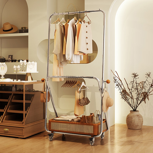 a生挂衣架落地式移动卧室晾衣架