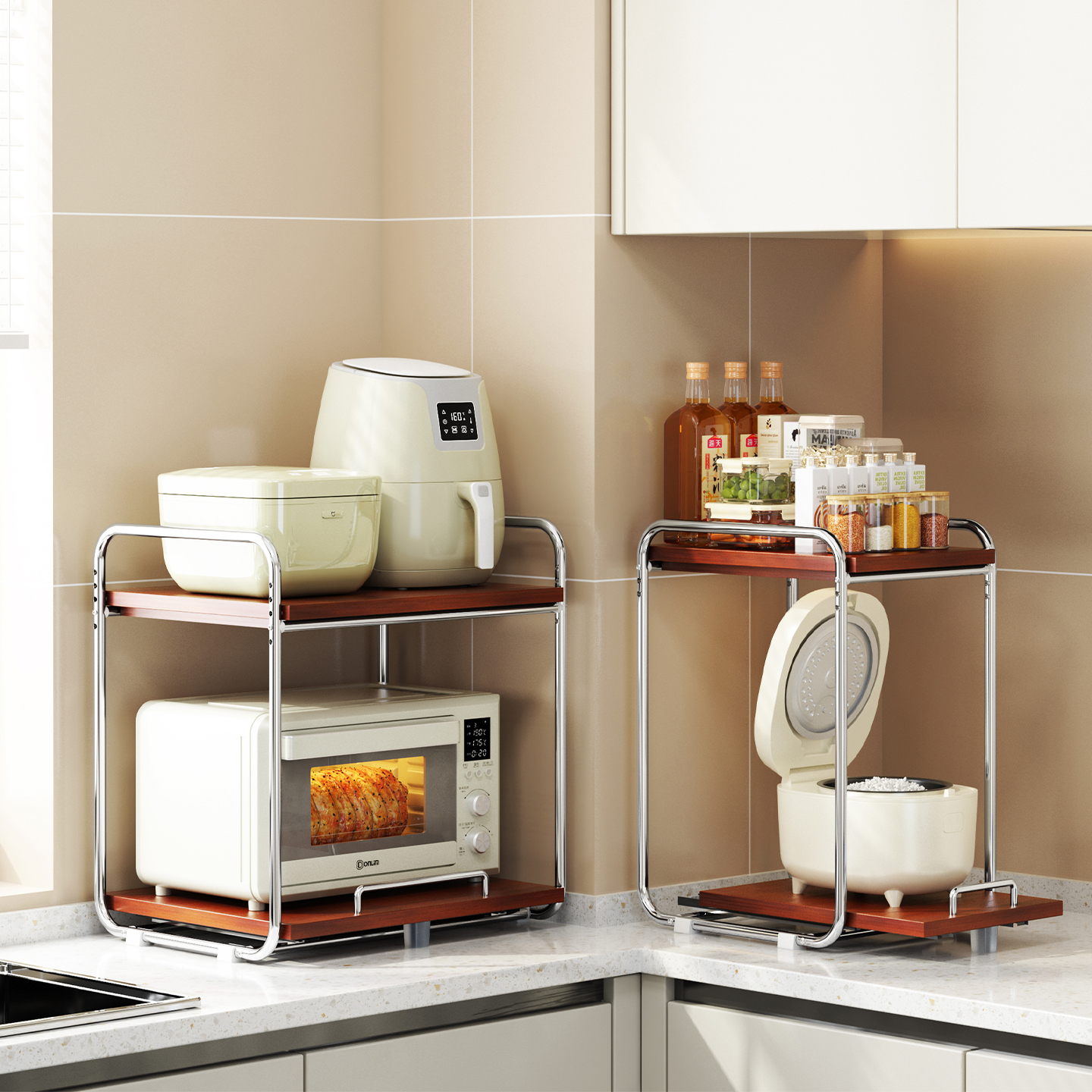 a生中古风电饭煲双层烤箱置物架