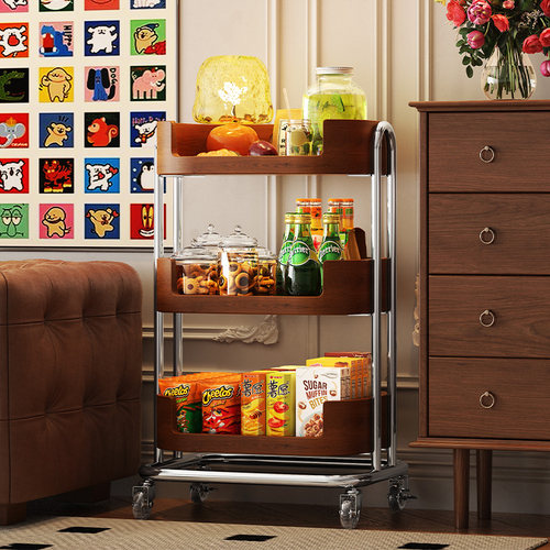 a生零食置物架餐边柜收纳小推车