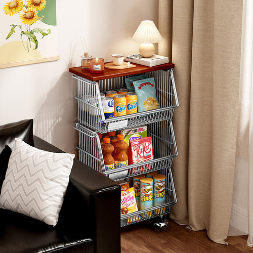 a生移动边几零食小推车