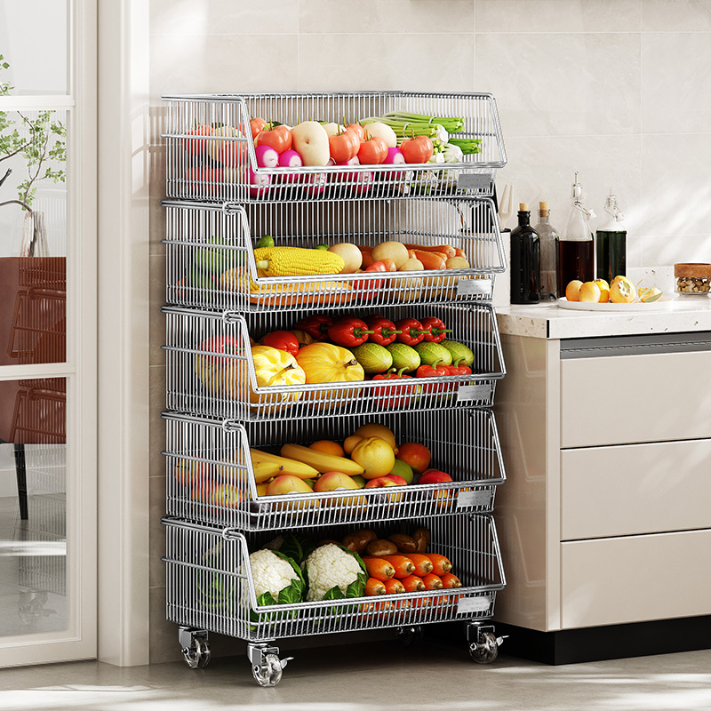 a生厨房蔬菜置物架零食小推车