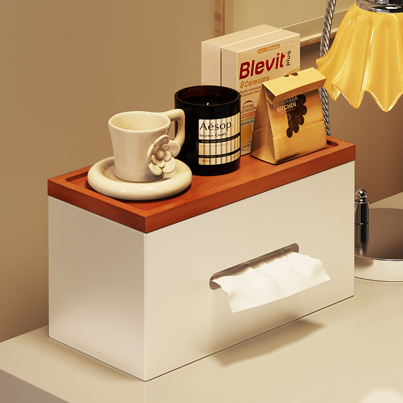 轻奢纸巾盒卧室卫生纸盒化妆室洗脸巾收纳盒客厅桌面湿纸巾置物架