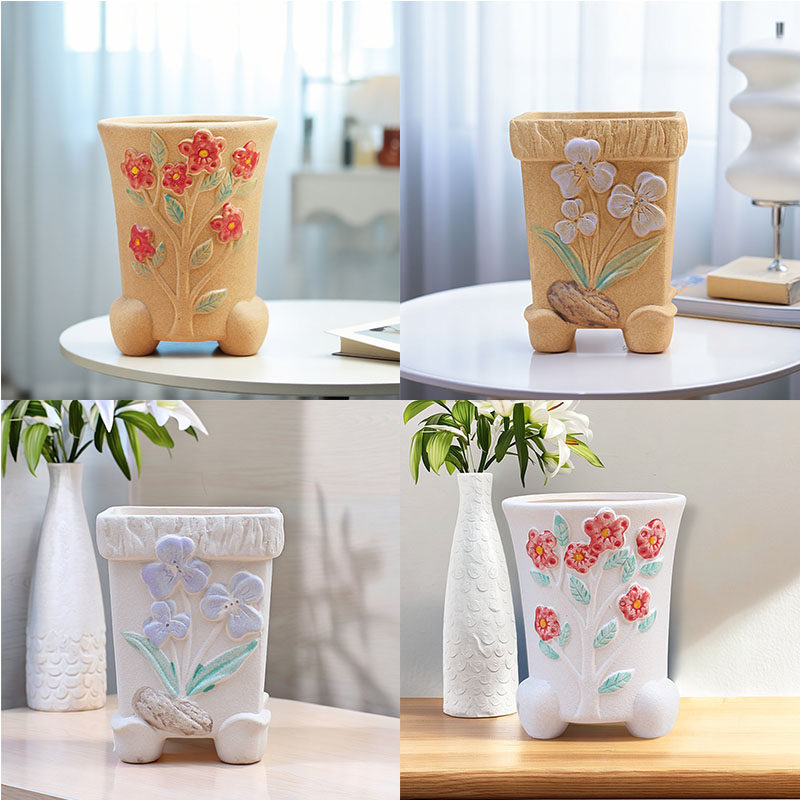 多肉老庄高盆缺口悬崖绿植透气陶瓷手绘异形窑变法师吸财树花盆,鲜花速递/花卉仿真/绿植园艺,花盆,淘宝优惠券,粉丝福利购,淘宝优惠卷