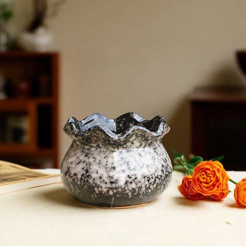 异形粗陶大口径拼盘无釉多肉植物陶瓷花盆简约创意盆栽绿植组合