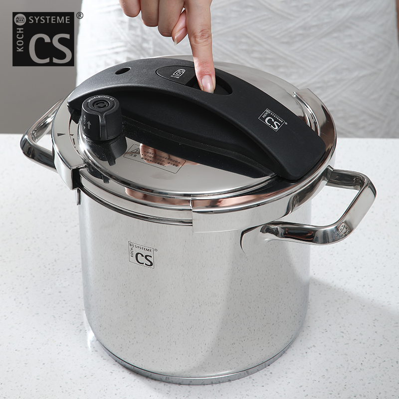 进口德国304不锈钢高压锅多功能电磁炉燃气灶通用防爆压力锅20cm