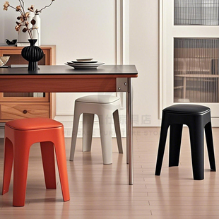 加厚PP材质家用海绵方凳轻奢高级感餐厅椅软包【817高款】
