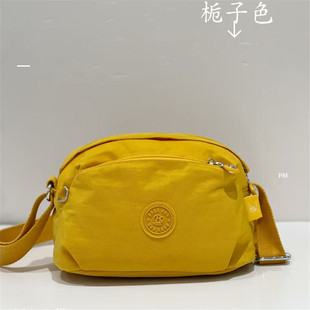 新款 斜挎包 博卜女包百搭轻便防水单肩日常通勤小挎包多层尼龙时尚