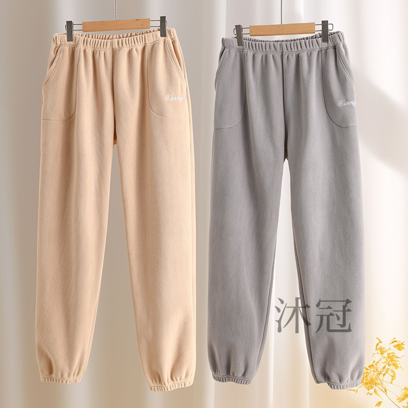 双面奥粒绒卫裤男士束脚秋冬加绒加厚深灰色保暖睡裤外穿休闲长裤,女士内衣/男士内衣/家居服,睡裤/家居裤,淘宝优惠券,粉丝福利购,淘宝优惠卷