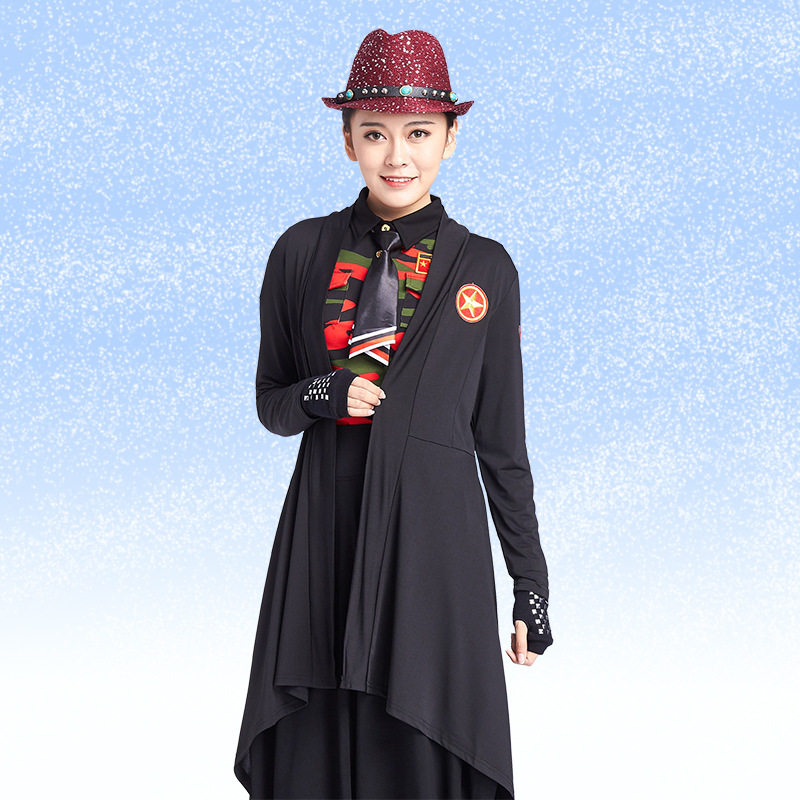 春夏水兵舞女长款防晒披风