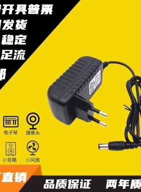 欧规100-240V50/60HzAC/DC OUTPUT:+ 12V 2.0A电源适配器充电插头