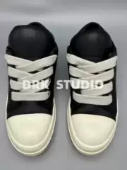 23 New Style Thick-Soled Loafers with Thick Shoelaces, Low-Top Fashion Sponge Thick-Soled Height-Increasing Sheepskin Trendy Men's Shoes
