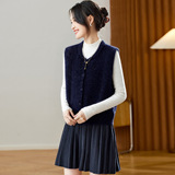 可风各针织马甲510030P42K67.2韩系显白针织马甲女，女装马甲，可风各