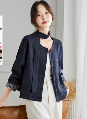 可风各短外套58096P116K185.6小香风短外套女