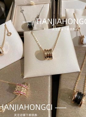 18K金弹簧不掉色小蛮腰女锁骨链