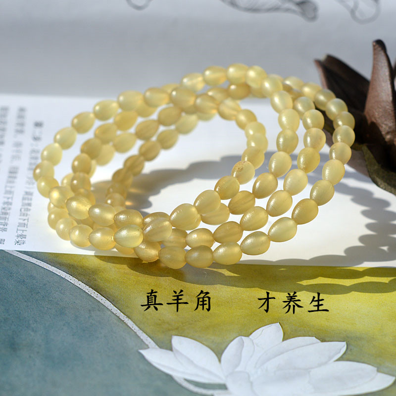 精品老羊角佛珠手串毛衣链清肝火