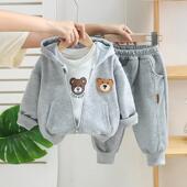 女宝宝洋气小孩开春套装 婴幼儿童春秋季 少爷衣服 2026新款 男童春装