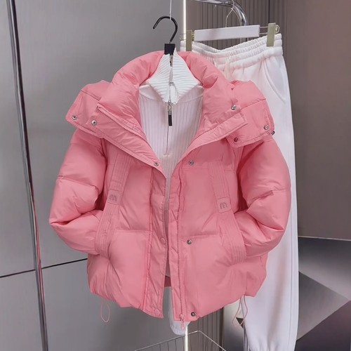 糖果色时尚贴标加厚高端棉衣棉服