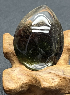 天然水晶包裹体绿幽灵水滴吊坠多彩幽灵时尚百搭水晶饰品一物一图