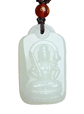 康梦珠宝男女款和田玉生肖本命佛